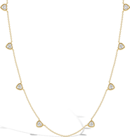 In Season Jewelry Heart Station Plated Girls Necklace