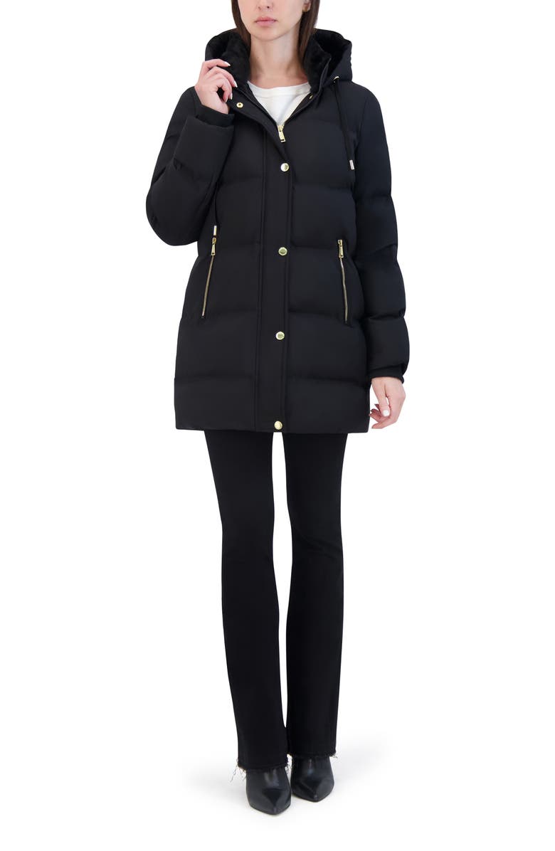 Laundry by Shelli Segal Non Quilted Jacket, Alternate, color, Black