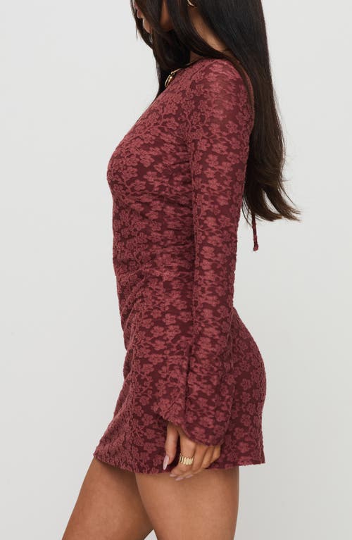 PRINCESS POLLY PRINCESS POLLY PRIMROSA LONG SLEEVE MINIDRESS 