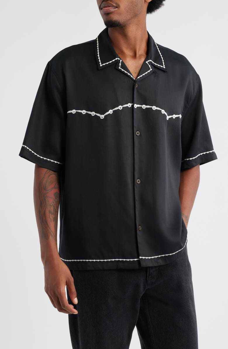 PacSun Oversize Western Camp Shirt, Main, color,