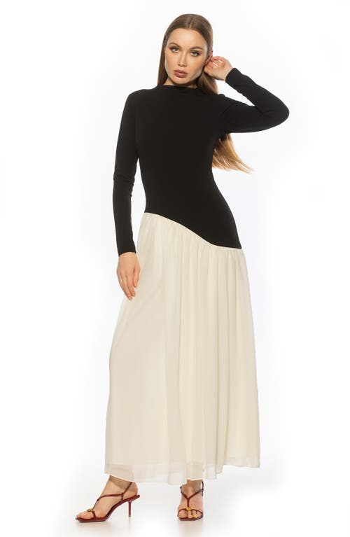 Alexia Admor Dakota Long Sleeve Gown In Multi