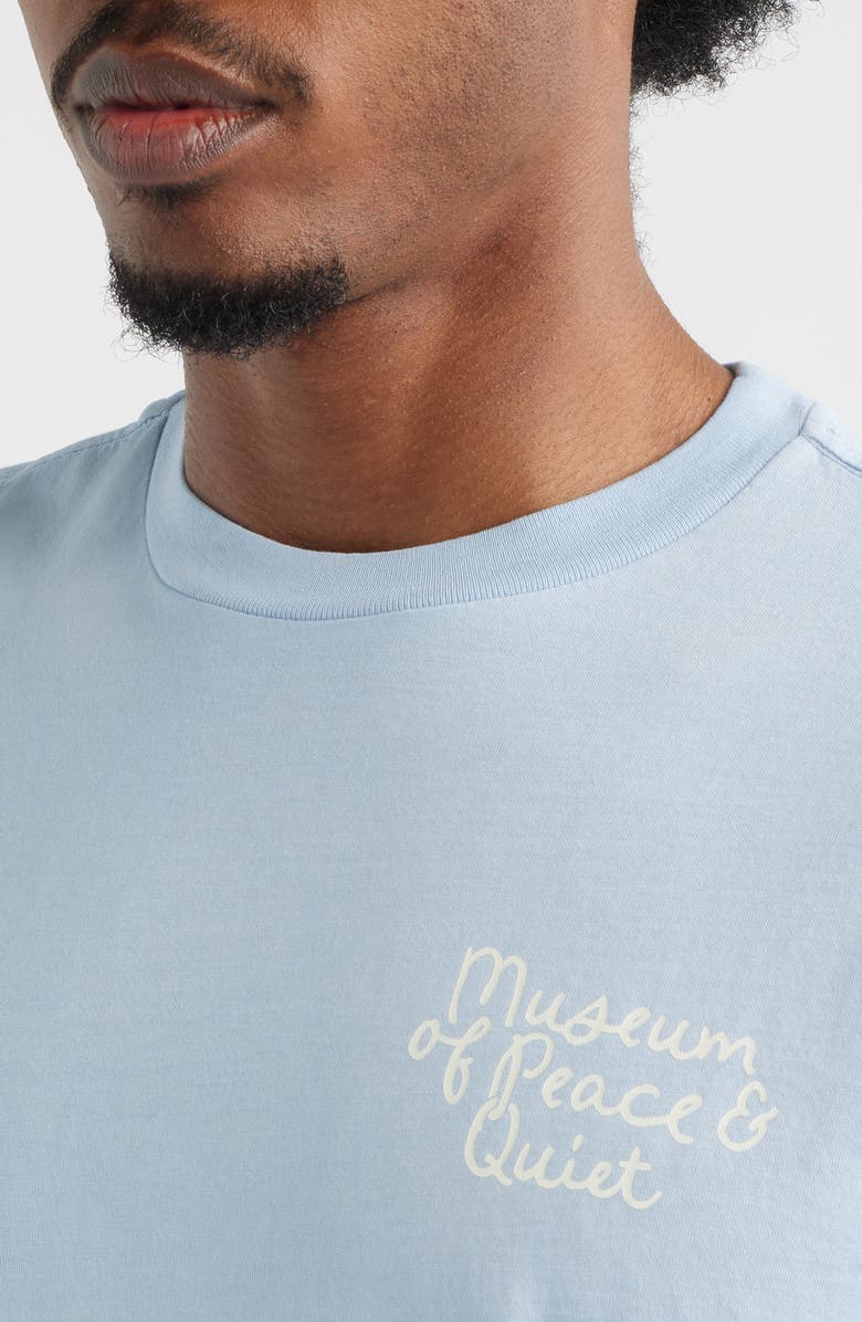Museum of Peace & Quiet Scribble Cotton Graphic T-Shirt, Alternate, color, Baby Blue