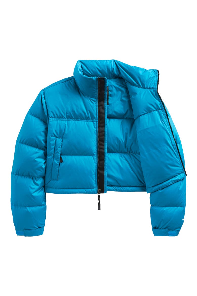 Nuptse® 700 Fill Power Down Short Jacket, Alternate, color, ACOUSTIC BLUE