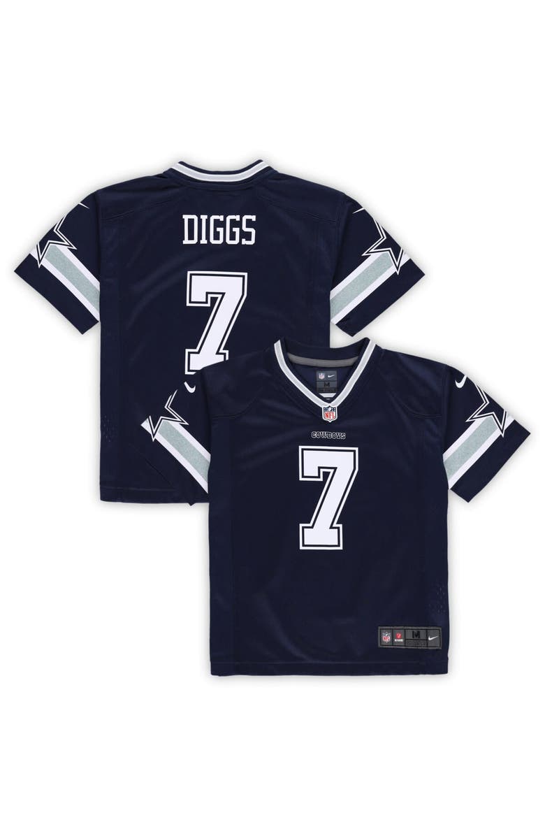 Nike Preschool Nike Trevon Diggs Navy Dallas Cowboys Game Jersey, Main, color, 