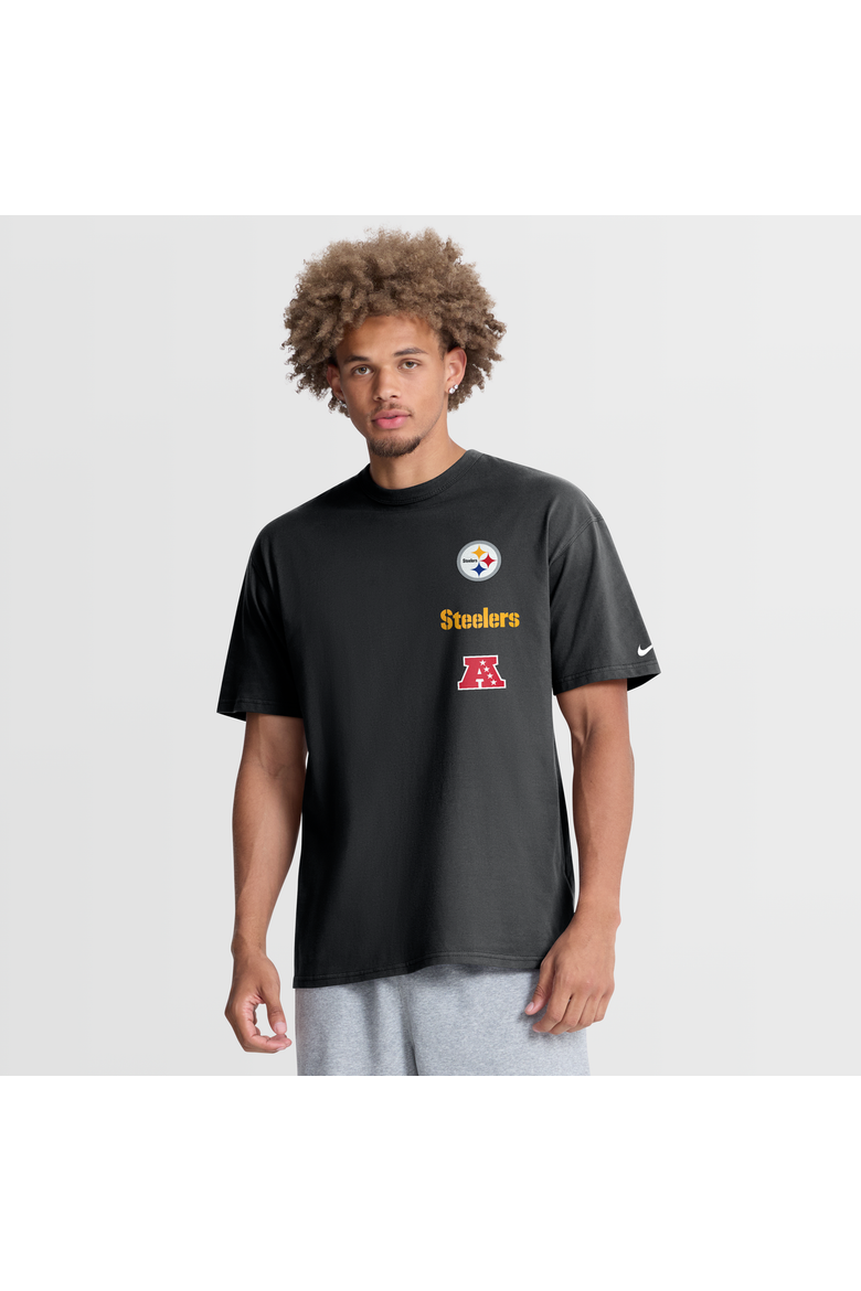 Men's Nike Black Pittsburgh Steelers The Forward Heavyweight Max90 T-Shirt, Main, color, Black