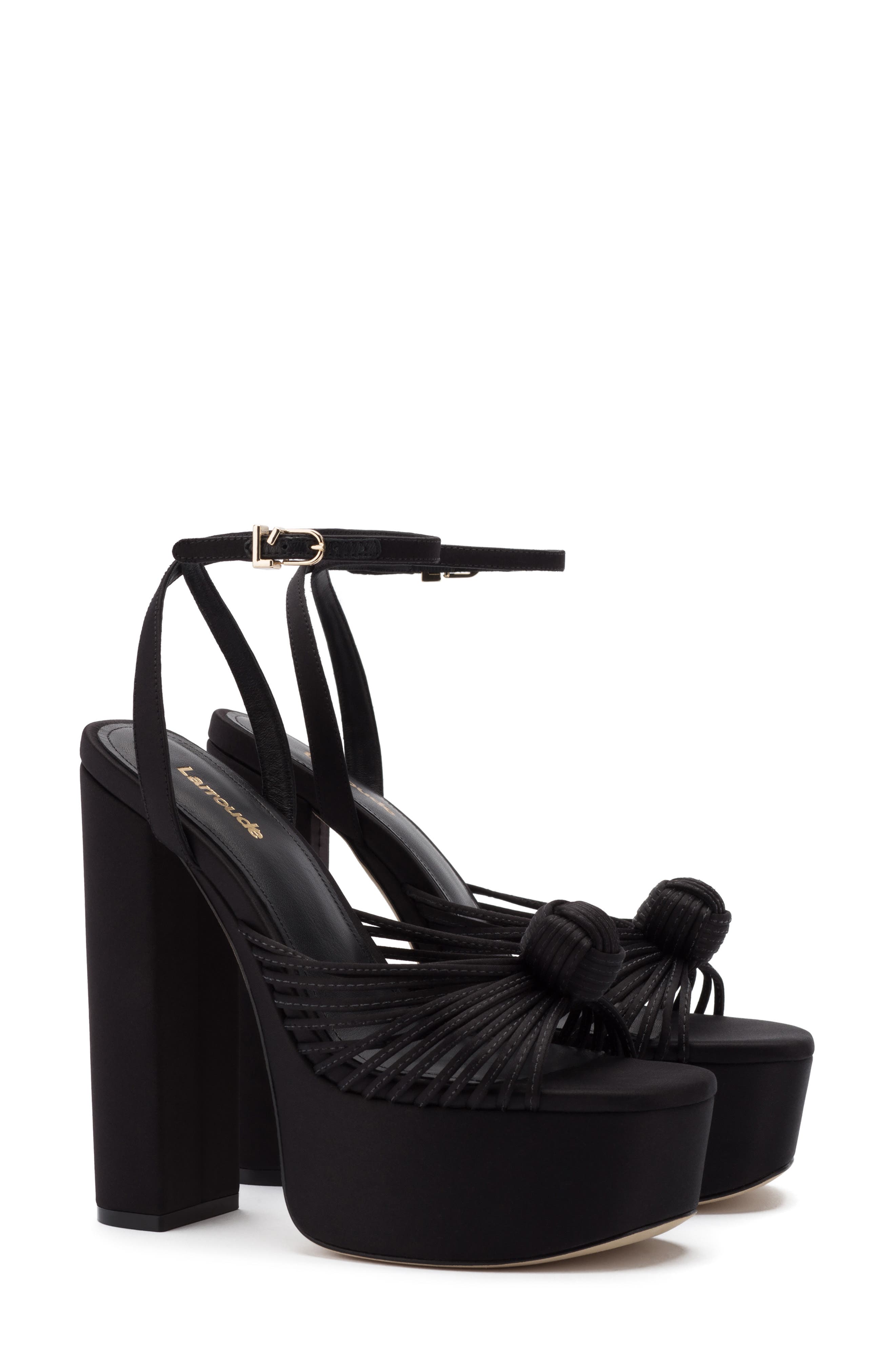Larroudé Valerie Ankle Strap Platform Sandal, Main, color, 