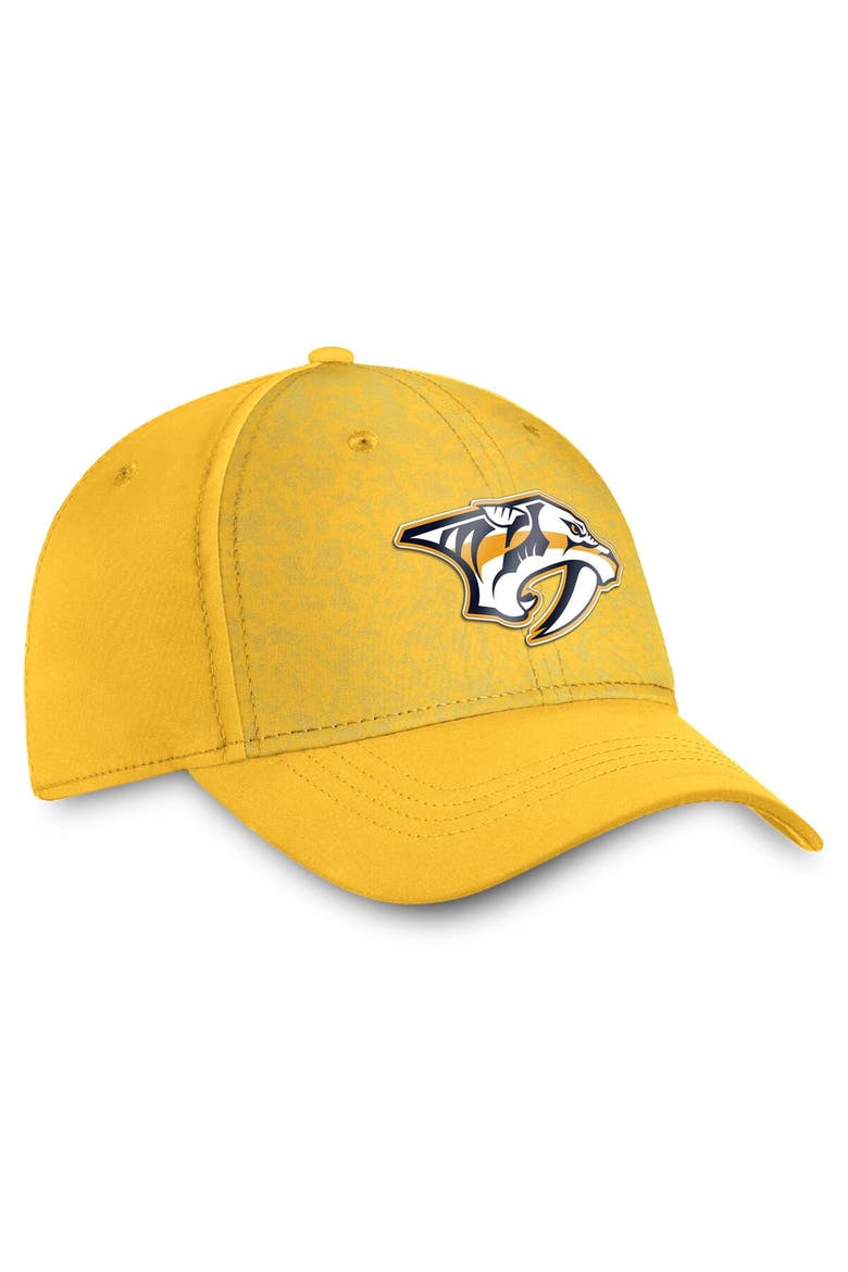 Men's Fanatics Branded Gold Nashville Predators Authentic Pro Rink Flex Hat, Alternate, color, Gold