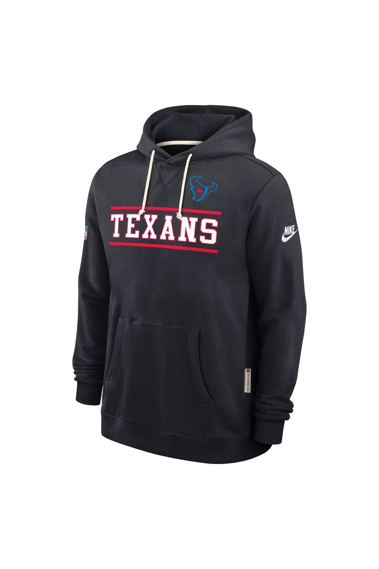 Men's Nike Navy Houston Texans Standard Issue Replay Officials Alternate Dri-FIT Hoodie, Alternate, color, Navy