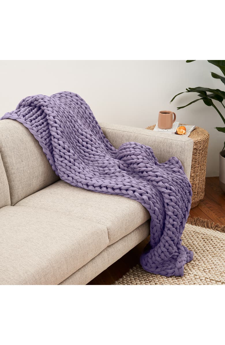 Bearaby Tree Napper Weighted Blanket, Alternate, color, Sweet Lavender