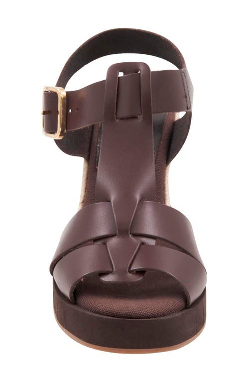 Andre Assous André Assous Farami Sole Motion Espadrille Wedge Sandal In Cocoa Powder