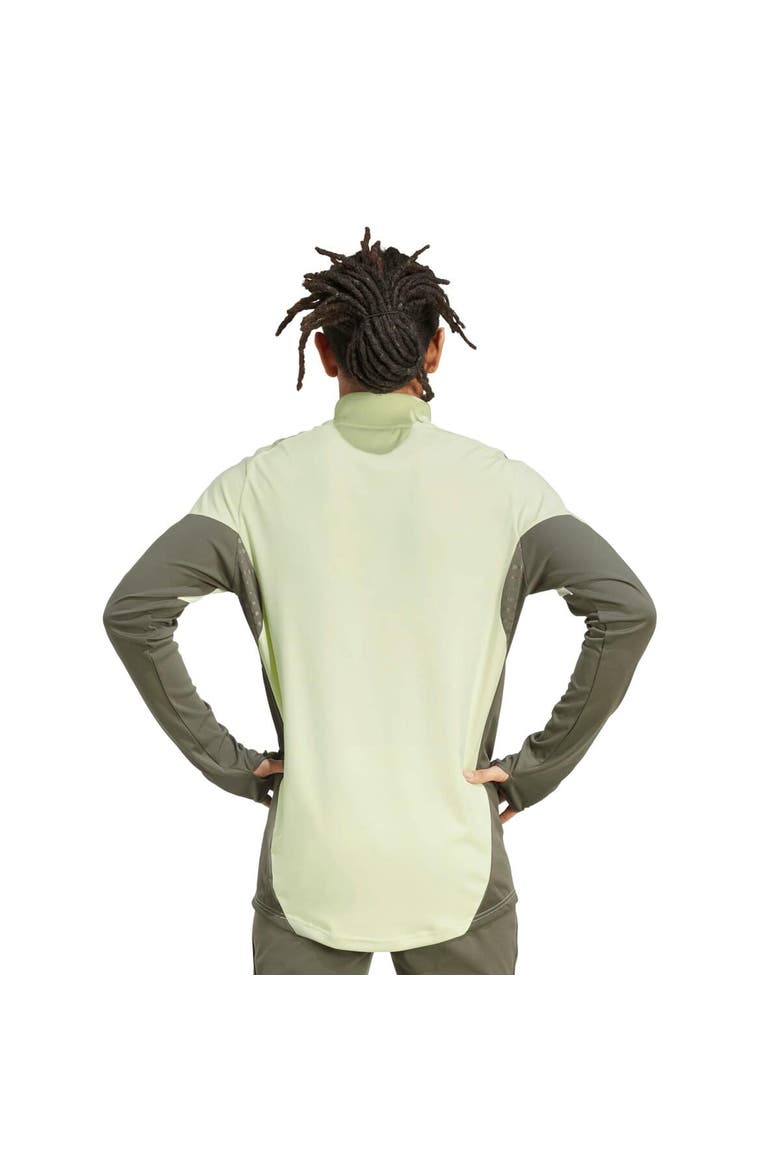 Men's adidas Green Real Madrid 2025/26 AEROREADY Raglan Quarter-Zip Training Pullover, Alternate, color, Green