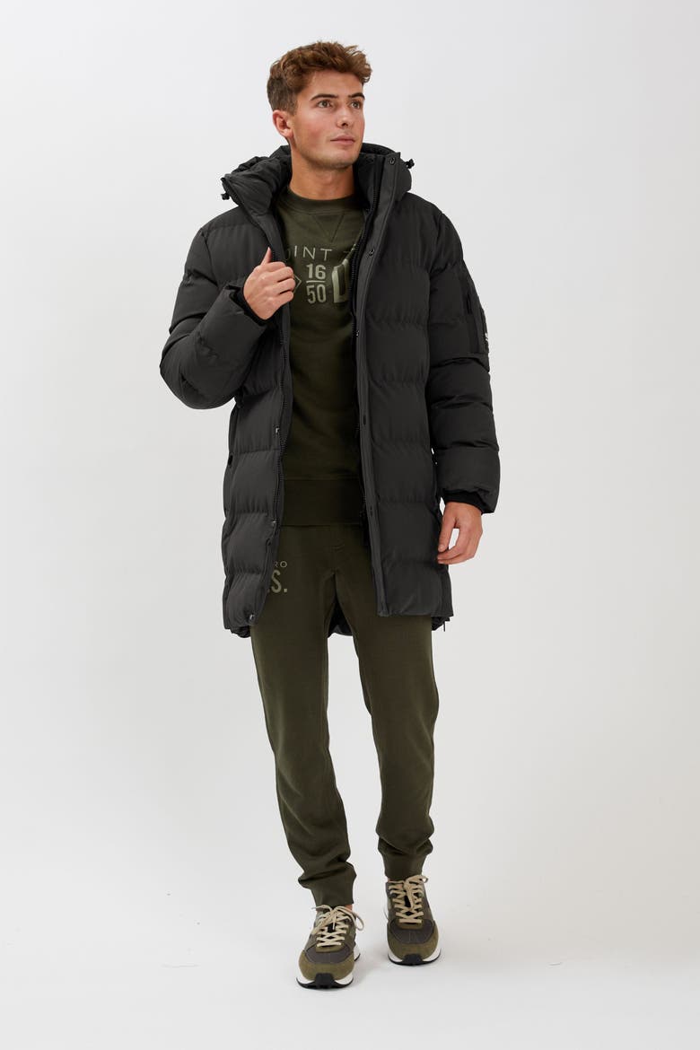 LONG PUFFER, Alternate, color, Black