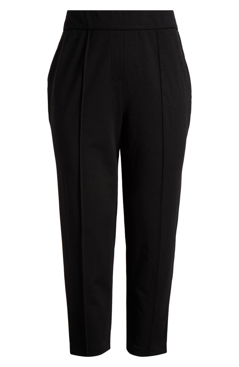 Tahari ASL Pintuck Pants, Alternate, color, Black