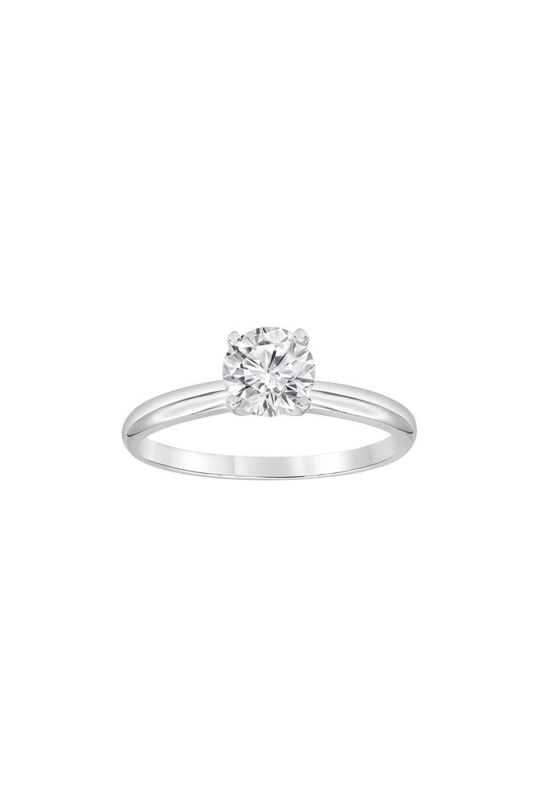 Round Cut Lab Created Diamond Engagement Ring - 0.50 ctw, Alternate, color, PLATINUM