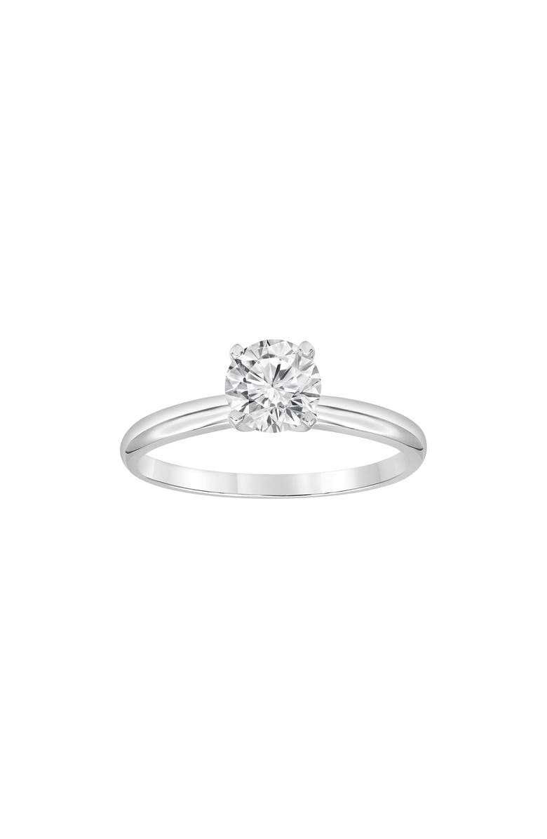 Badgley Mischka Collection Round Cut Lab Created Diamond Engagement Ring - 0.50 ctw, Alternate, color, White Gold