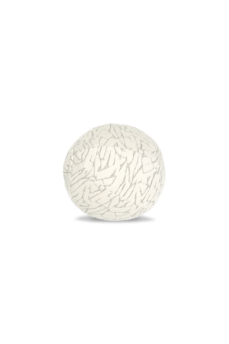 Synchronize Indoor & Outdoor Woven Accent Orb Pillow, Main, color, Ivory