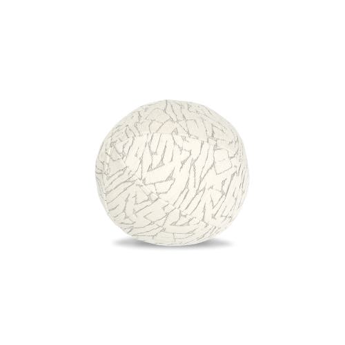 Elaine Smith Synchronize Indoor & Outdoor Woven Accent Orb Pillow In White