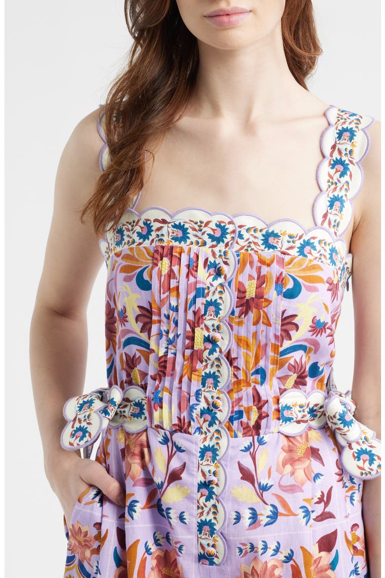 Flower Tiles Lilac Romper (Women) | Nordstrom