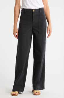 Wrap Pocket Stretch Cotton Pants
