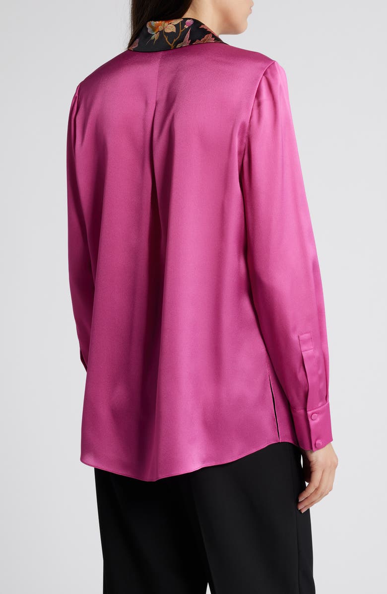 KOBI HALPERIN Sabrina Floral Button-Up Shirt, Alternate, color, Pink Multi