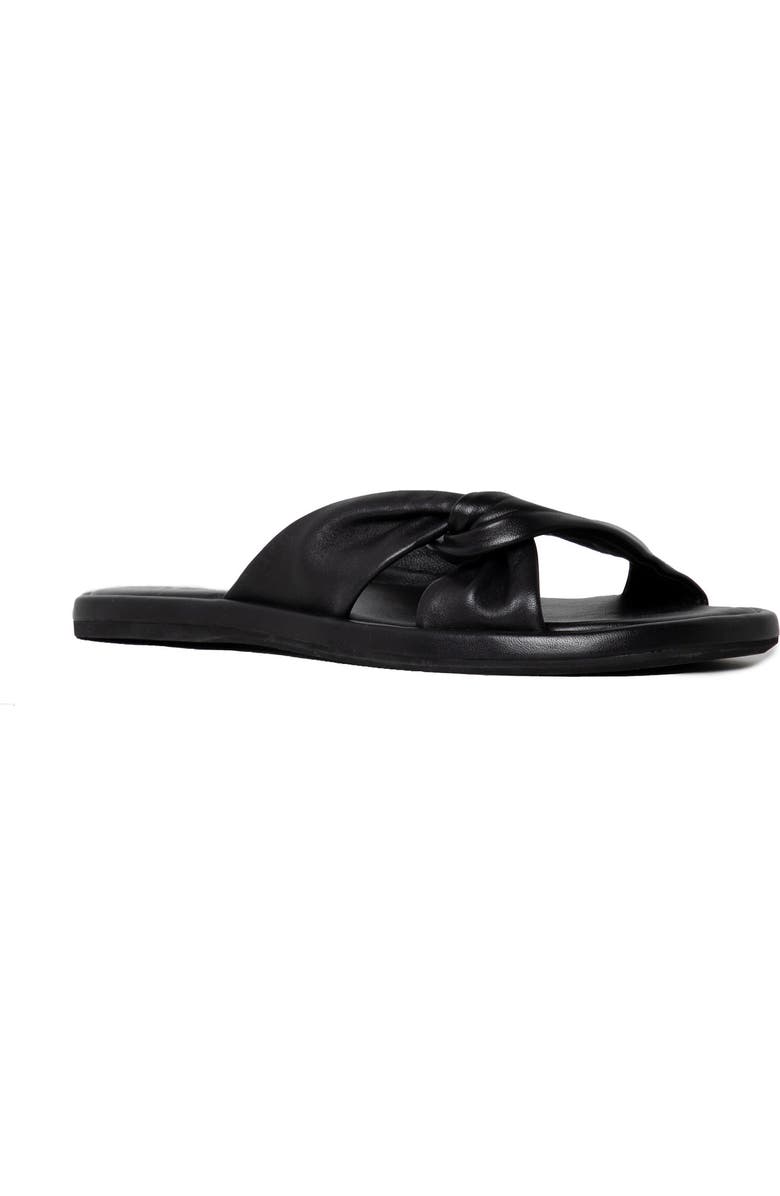 PAIGE Dana Twist Slide Sandal, Main, color, Black