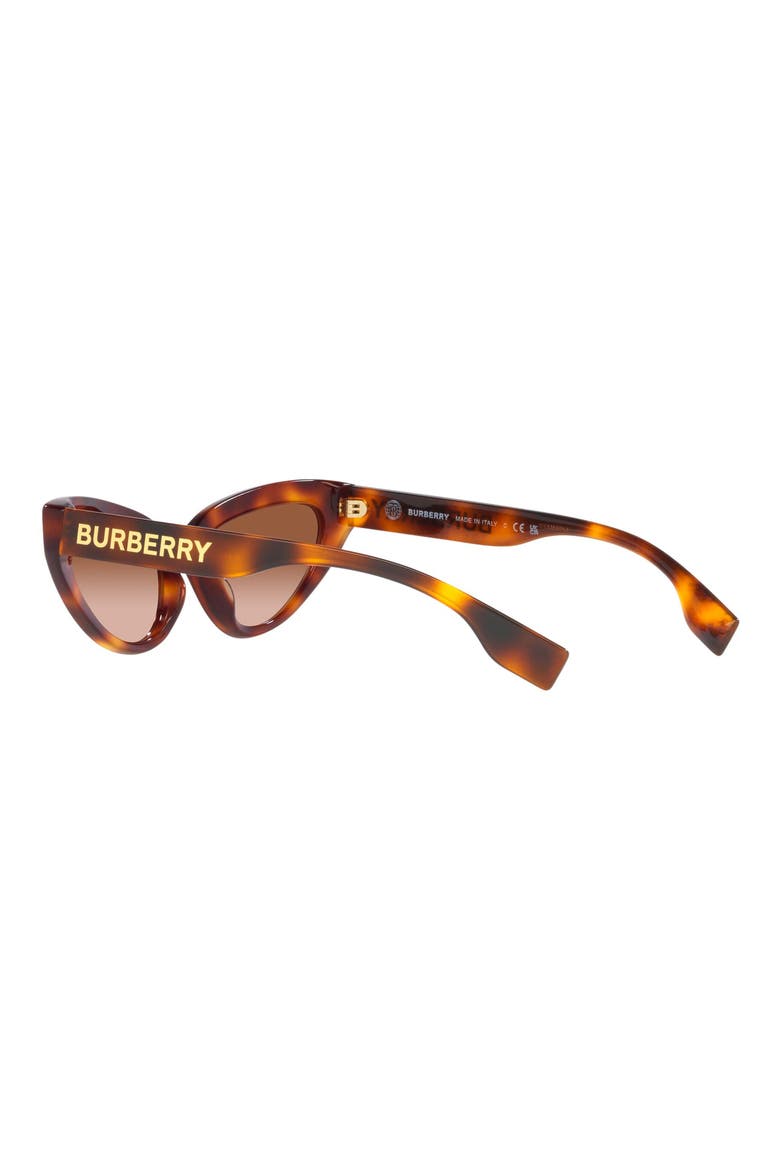 54mm Gradient Cat Eye Sunglasses, Alternate, color, LITE HAVANA