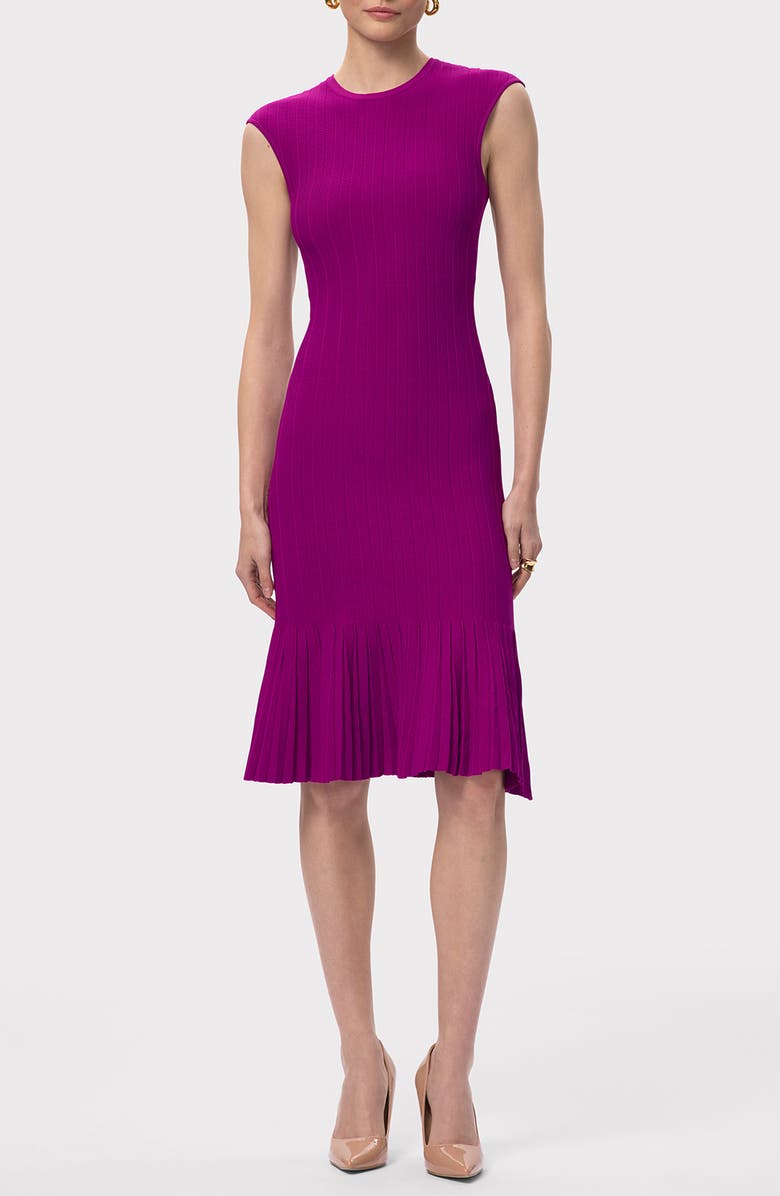 Herve Leger The Bridget Fit & Flare Dress, Main, color, Verbena