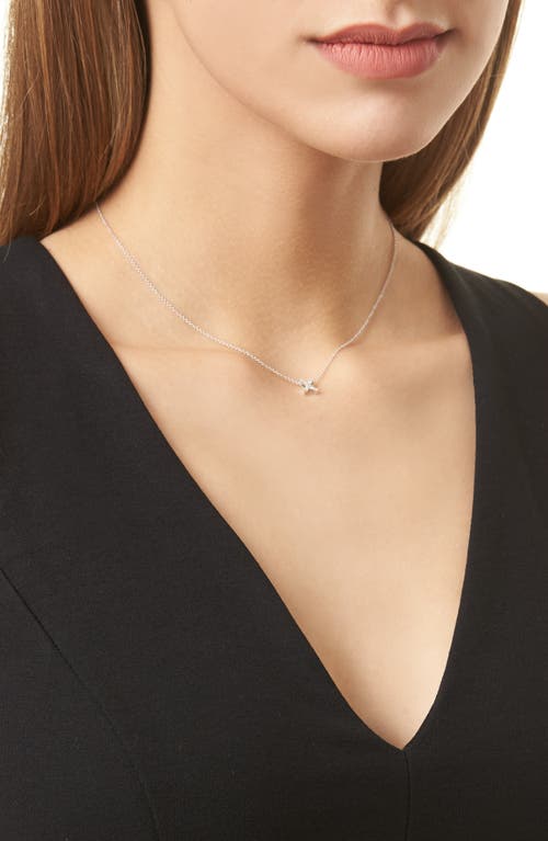 Bony Levy 18k Gold Pavé Diamond Initial Pendant Necklace In 18k White Gold - X