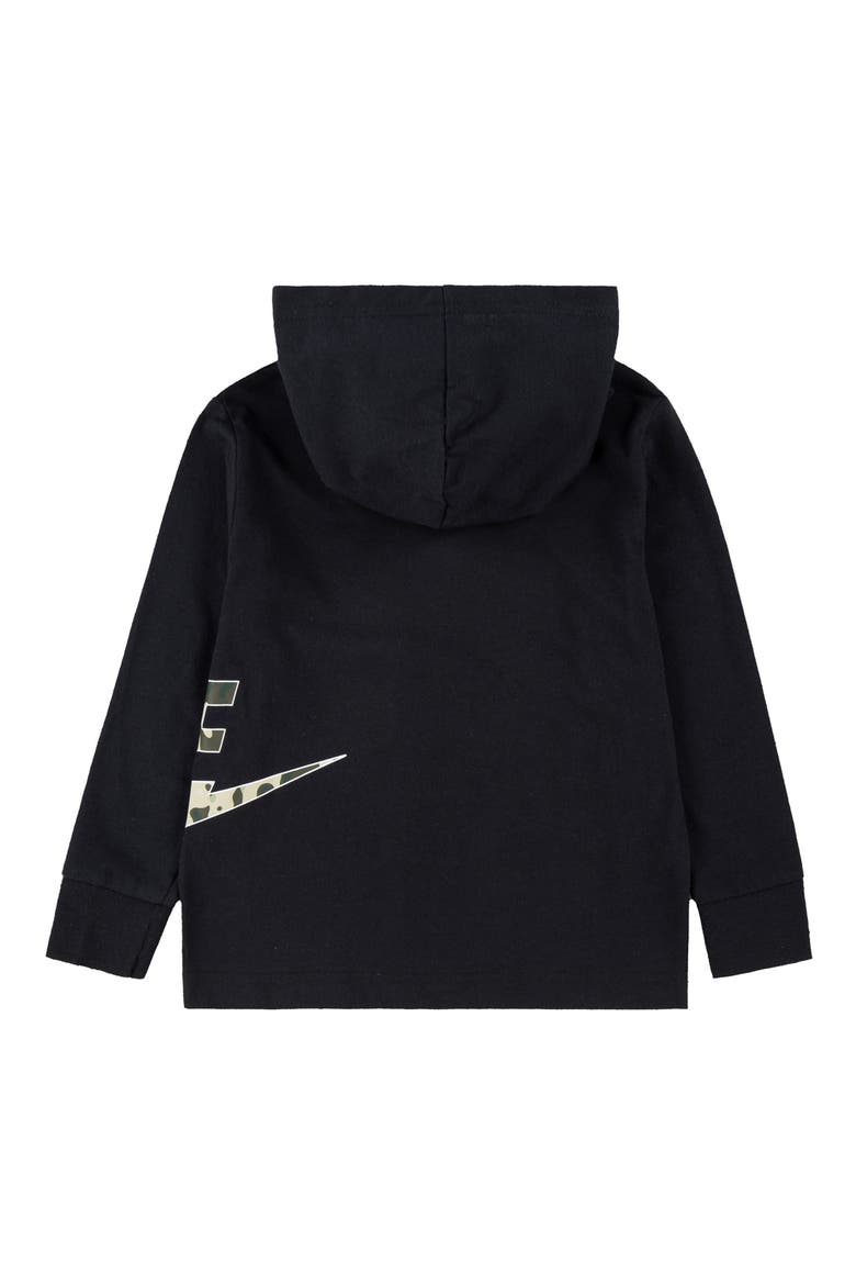 Kids' Sportswear Camo GFX Sweatshirt, Alternate, color, BLACK