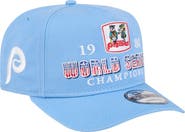 New Era Men's New Era Light Blue Philadelphia Phillies 1980 World Series Champions Throwback 9FIFTY A-Frame Snapback Hat
