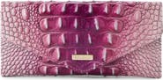 Brahmin Veronica Croc Embossed Leather Continental Wallet