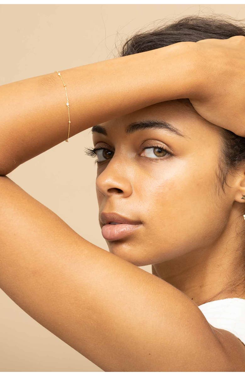 Oradina 14K Yellow Gold Seeing Sparks Bracelet, Alternate, color, Yellow Gold