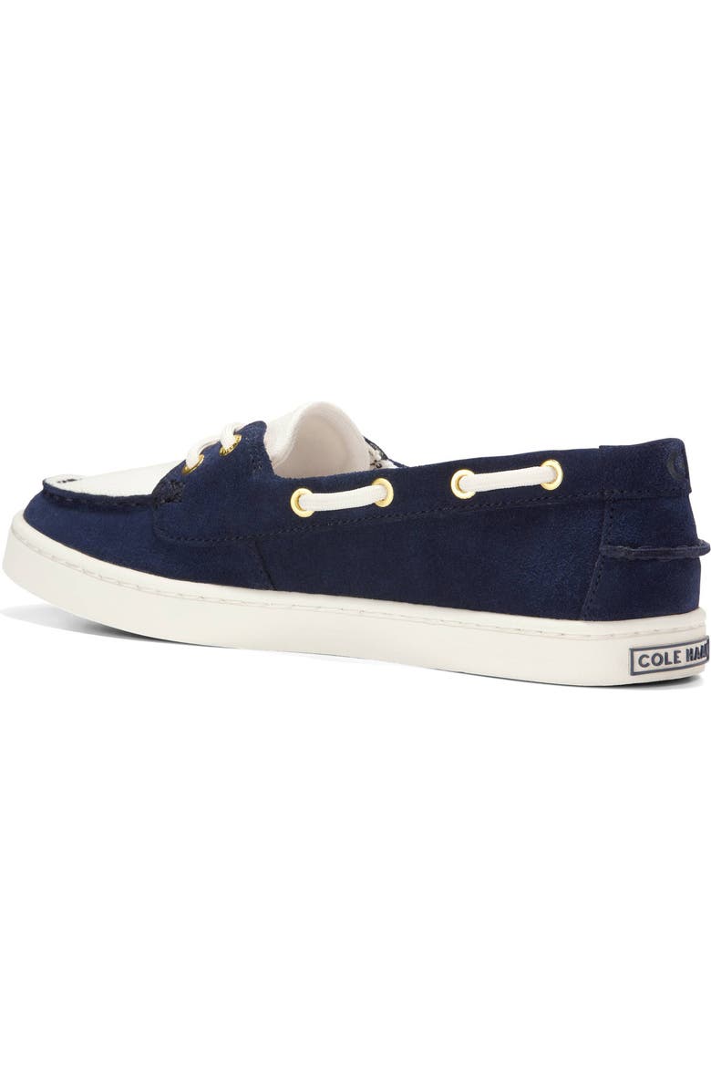 Cole Haan Nantucket Boat Shoe, Alternate, color, Midnight Moon/ Ivory Canvas