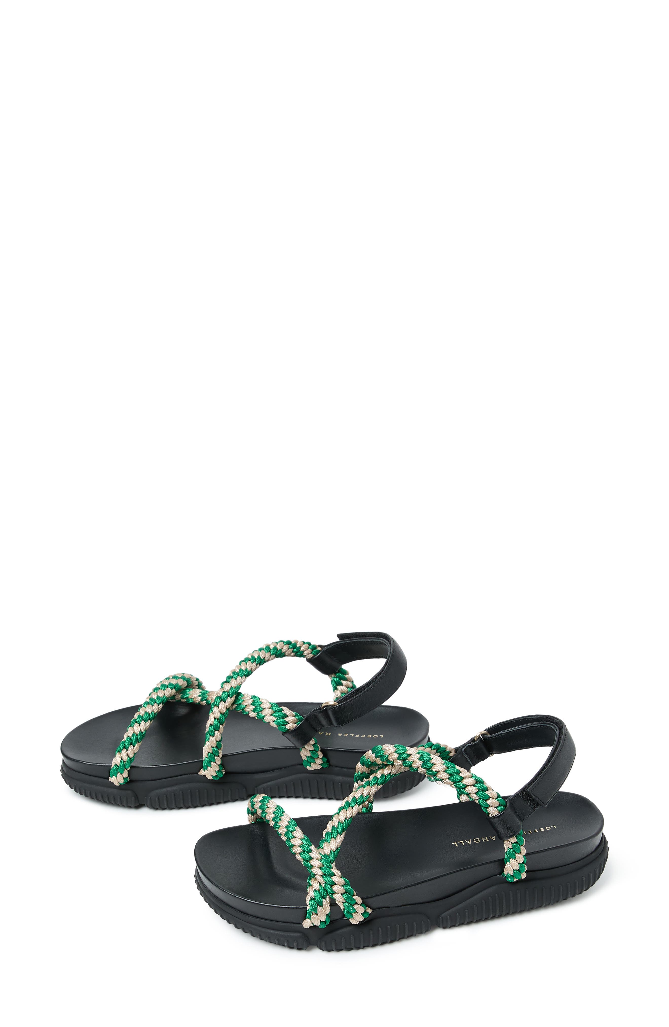 Ozzy Sport Sandal, Alternate, color, BLACK/ GREEN/ CREAM