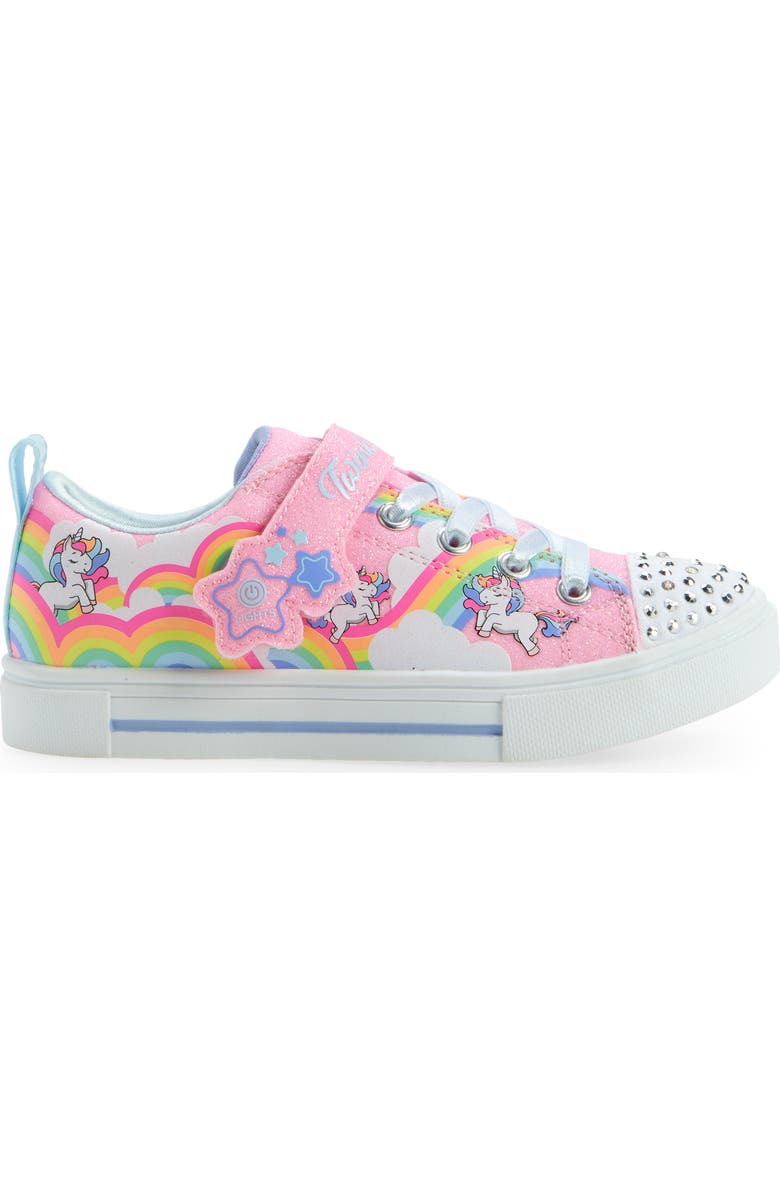 SKECHERS Kids' Twinkle Sparks Light-Up Sneaker, Alternate, color, Pkmt-Pink/