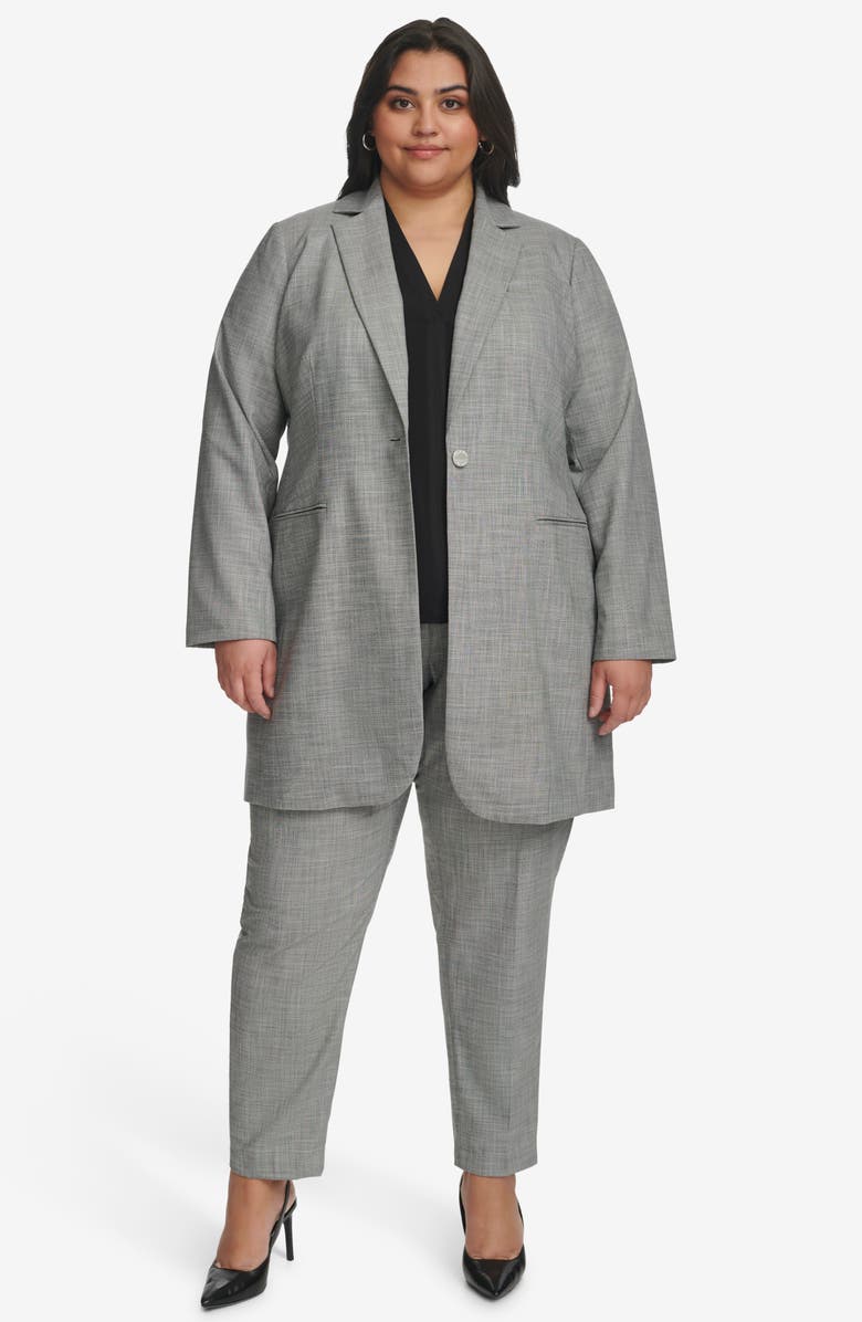 Calvin Klein Long Single Button Blazer, Alternate, color,