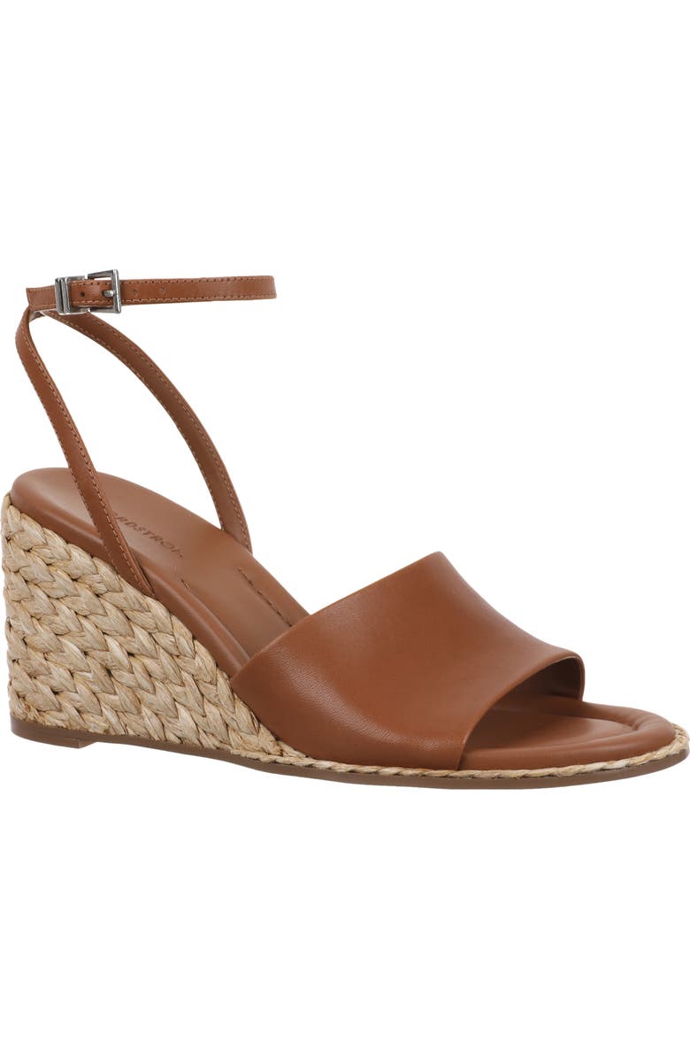 Nordstrom Arlene Ankle Strap Wedge Sandal, Main, color, Rust Argan Oil