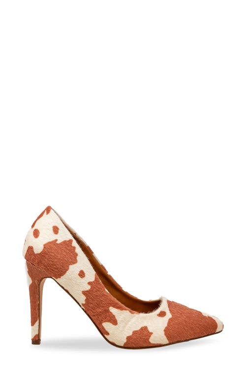 Chase & Chloe Chase And Chloe Lala Pointed Toe Pump In Brown