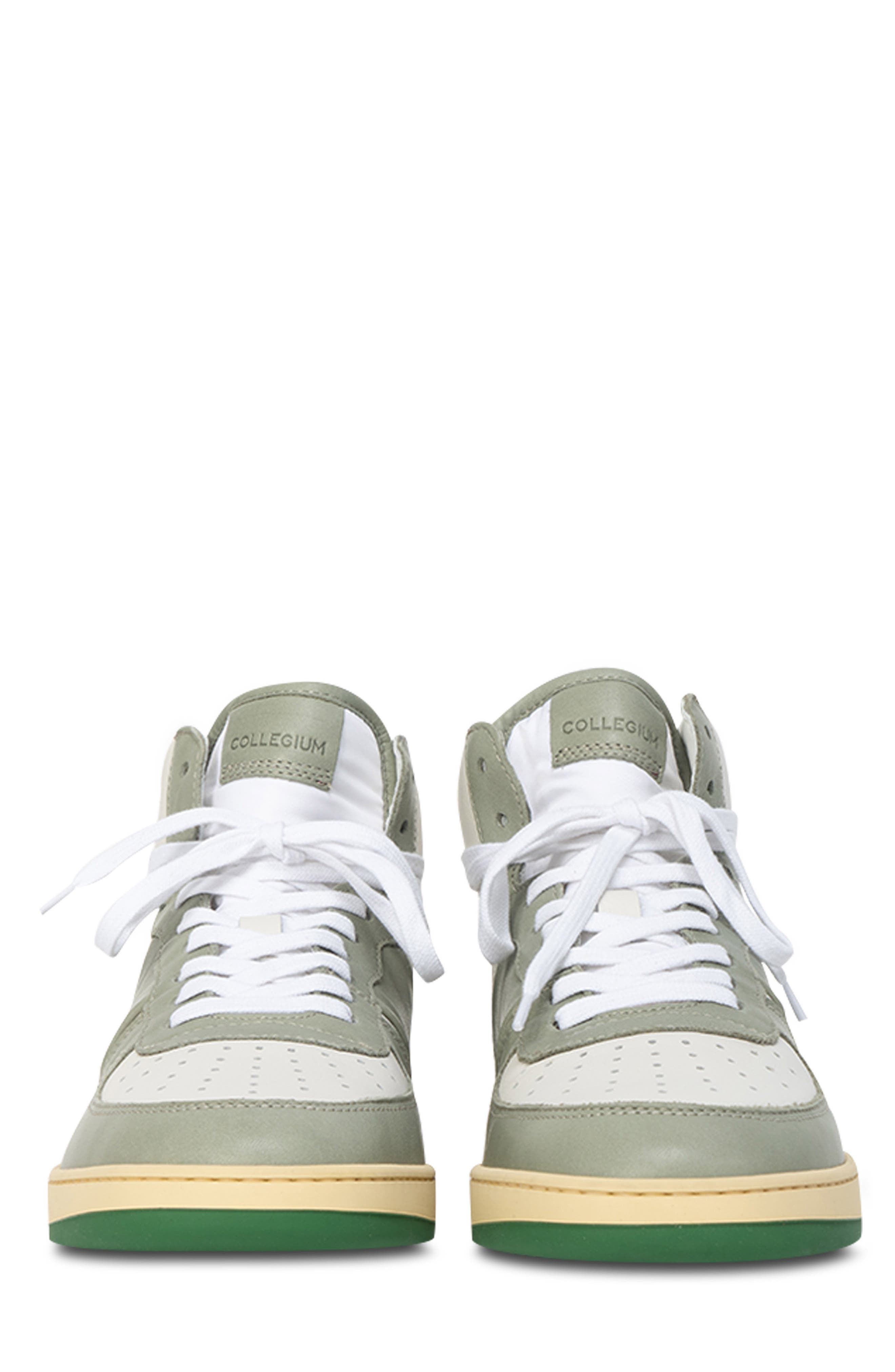 Collegium Pillar Destroyer High Top Sneaker, Alternate, color, White/ Sage