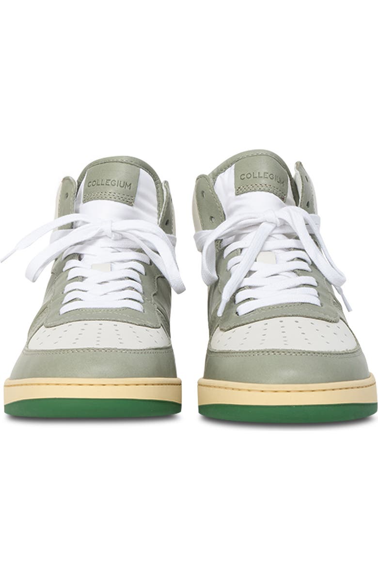 Collegium Pillar Destroyer High Top Sneaker, Alternate, color, White/ Sage