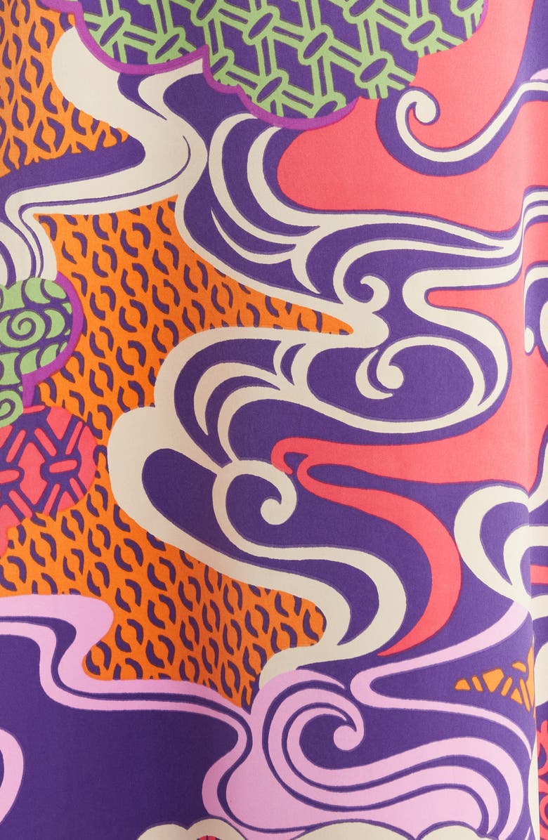 Natori Uzu Charmeuse Caftan Nightgown, Alternate, color, 