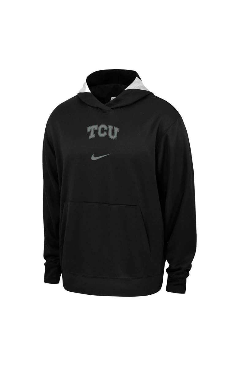 Nike Men's Nike Black TCU Horned Frogs Basketball Spotlight Performance Pullover Hoodie, Alternate, color, Black
