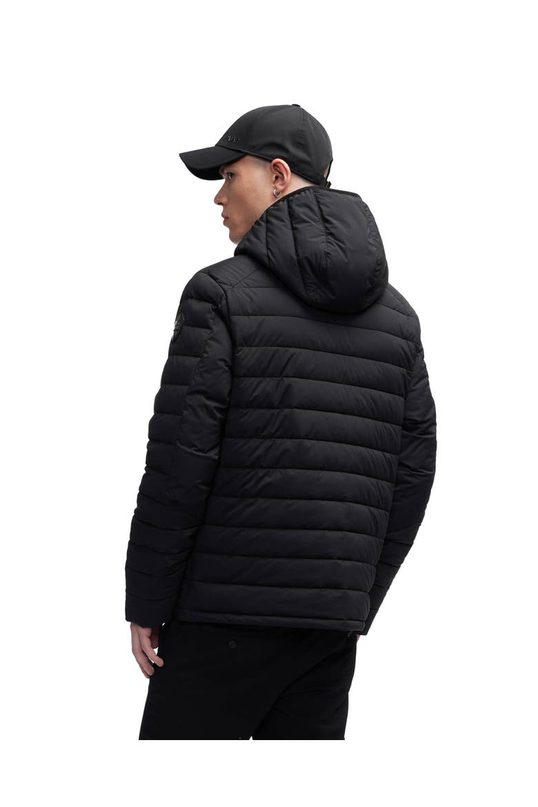 Henrik Channel Quilted Lightweight Stretch Puffer Jacket, Alternate, color, Black