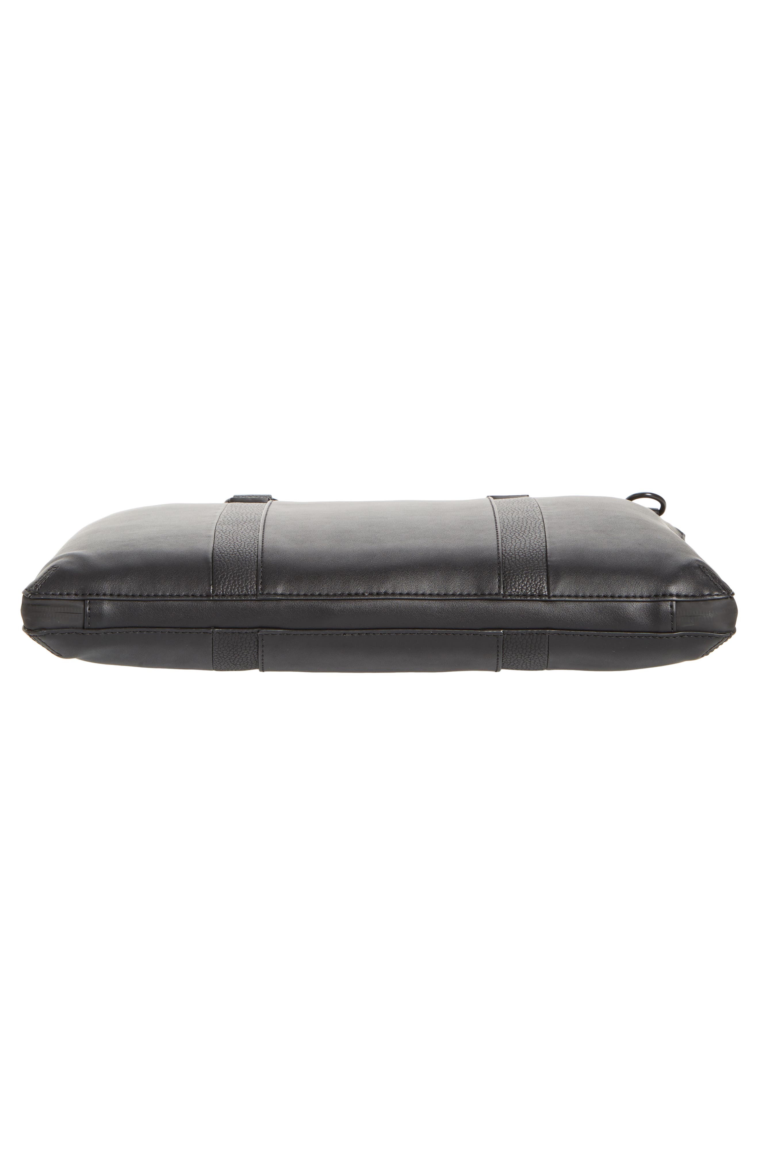 Calvin Klein Faux Leather Messenger Bag, Alternate, color, 