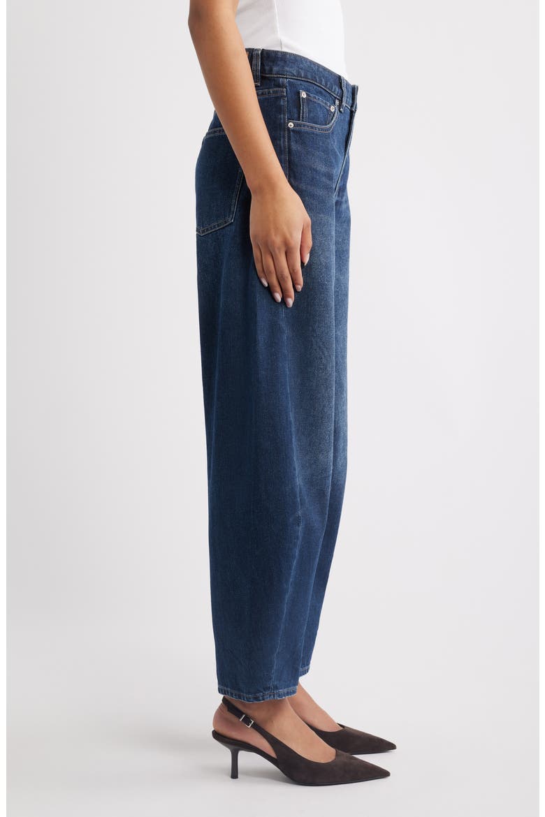 Miro High Waist Barrel Jeans, Alternate, color, OXFORD BLUE