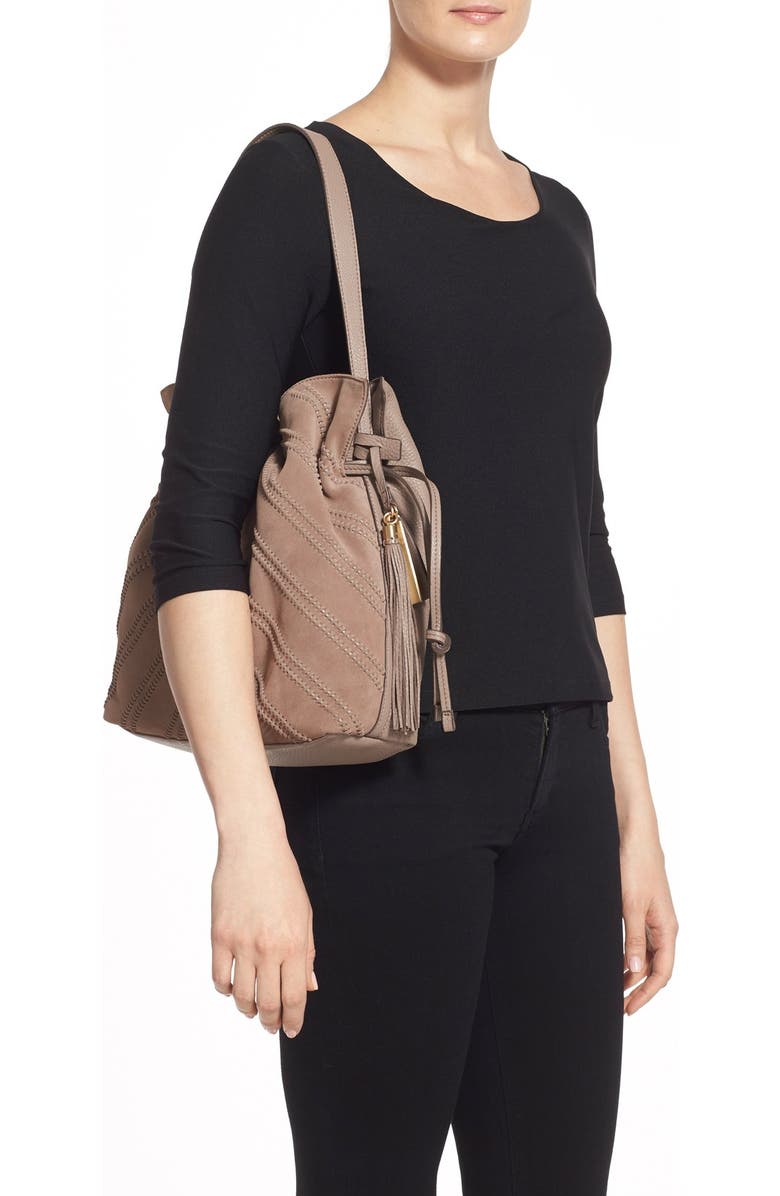 Vince Camuto 'Nella' Leather Hobo Bag, Alternate, color,