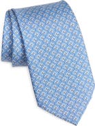 FERRAGAMO Tetris Gancini Silk Tie