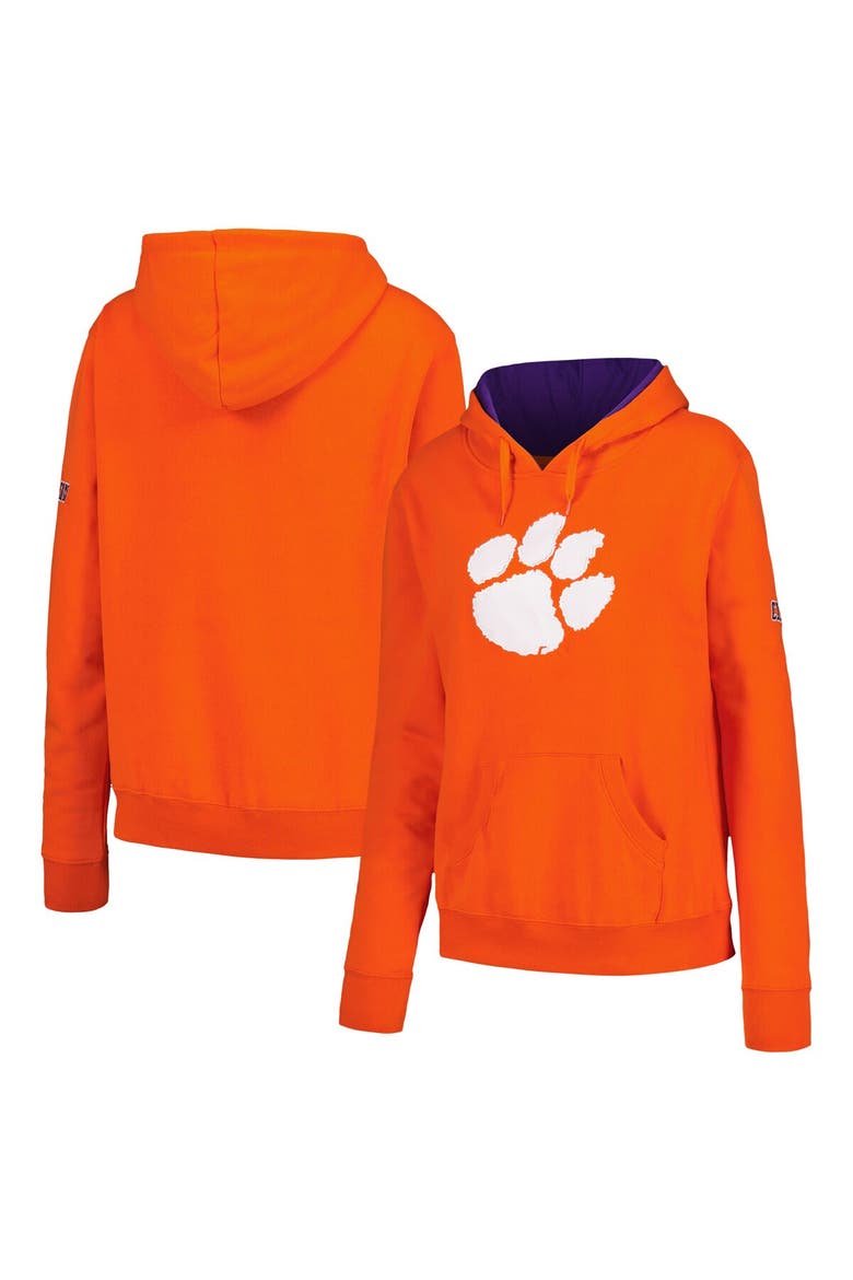 Women's Stadium Athletic Orange Clemson Tigers Big Logo Pullover Hoodie, Main, color, Orange