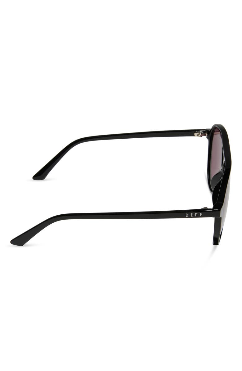 DIFF Tosca II 56mm Aviator Sunglasses, Alternate, color, Aubergine