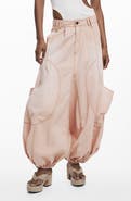 Desigual Cotton Cargo Pocket Harem Pants